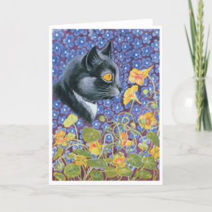 Louis Wain, riecht Blume, Feiertagskarte