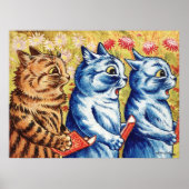 Louis Wain singend Cats Vintage Poster Whimsical (Vorne)