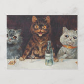 Louis Wain Smoking And Drinking Postkarte (Vorderseite)