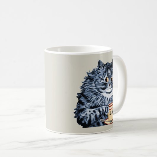 Louis Wain Teacup-Katzen-Kunst Kaffeetasse (VorderseiteRechts)