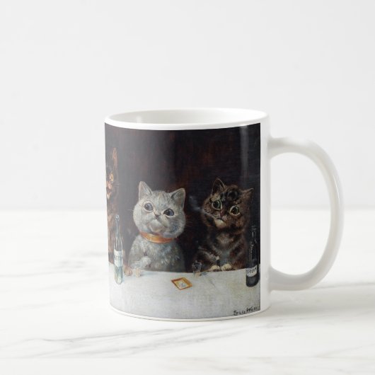 Louis Wain “ The bachelor party ” Kaffeetasse (Rechts)
