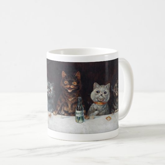Louis Wain “ The bachelor party ” Kaffeetasse (VorderseiteRechts)