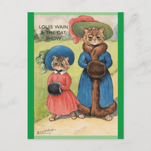 Louis Wain, The Cat Show, Art Postkarte (Vorderseite)