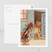 Louis Wain, Valentine Bouquet Cat, Postkarte (Vorne/Hinten)