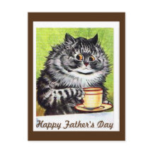 Louis Wain, Vatertag Cat Postcard
