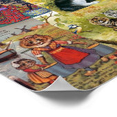 Louis Wain viele Bilder Spaß Poster (Ecke)