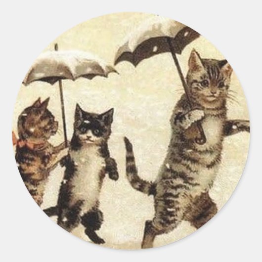 Louis Wain Vintag Cats Sticker (Vorderseite)