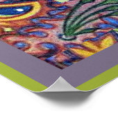 Louis Wain Vintag Fantasy Wallpaper Cat Poster (Ecke)