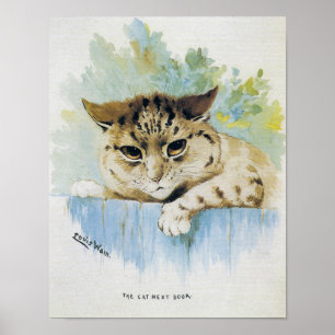 Louis Wain - Vintage Katze an der nächsten Tür - Poster