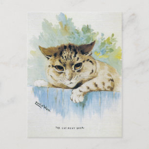 Louis Wain - Vintage-Katze-Nachbar-Illustration Feiertagspostkarte