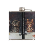 Louis Wain Vinyl Wrapped Flask Flachmann (Rückseite)