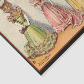 Louis Wain Wallflower Girl Cats Seidenpapier (Ausschnitt)