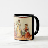 Louis Wain Wallflower Girl Cats Tasse (VorderseiteRechts)