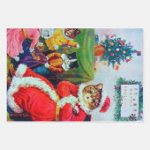 Louis Wain, Weihnachts-Weihnachts-Weihnachten Geschenkpapier Set (Vorderseite 2)