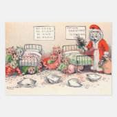 Louis Wain, Weihnachts Weihnachts-Weihnachts-Weihn Geschenkpapier Set (Vorderseite)