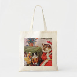 Louis Wain Weihnachtskatzen Vintage Viktorianische Tragetasche