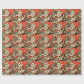 Louis Wain Weihnachtskatzendekoration Tree Geschenkpapier (Flach)