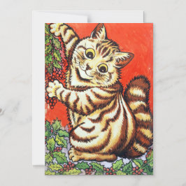 Louis Wain Weihnachtskatzendekoration Tree Magneteinladung