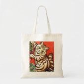 Louis Wain Weihnachtskatzendekoration Tree Tragetasche (Vorne)