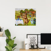 Louis Wain - Zwei Milchkrüge, Poster (Heimbüro)