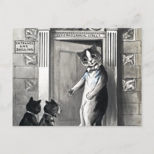 Louis Wains Geschäftsstraße von Louis Wain Postkarte