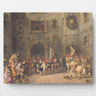 Louis XIII im Schloss von Blois, 1874 (Öl auf c Fotoplatte