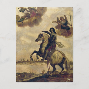 Louis XIII in der Belagerung von La Rochelle Postkarte