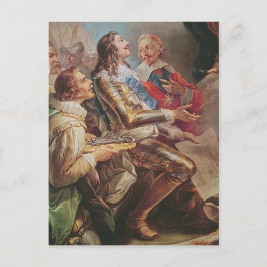 Louis XIII widmet der Kirche Notre-Dame Postkarte (Vorderseite)