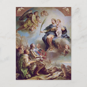 Louis XIII widmet der Kirche Postkarte