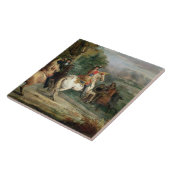 Louis XIV (1638-1715) die Belagerung eines Ci Fliese (Seite)