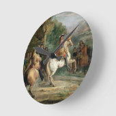 Louis XIV (1638-1715) Overseeing the Siege of a Ci Runde Wanduhr (Winkel)