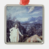 Louis XIV als Apollo, Slayer der Pythonschlange Silbernes Ornament (Vorne)