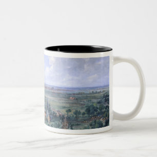Louis XIV an der Belagerung von Lille Zweifarbige Tasse