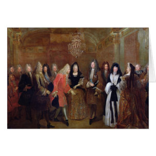 Louis XIV begrüßt den Wähler von Sachsen