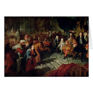Louis XIV den persischen Botschafter empfangend