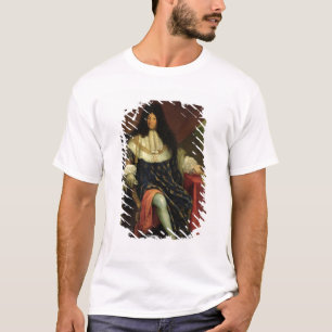 Louis XIV einen Plan des Maison Royale halten T-Shirt