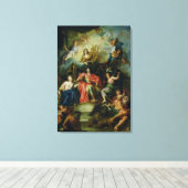 Louis XIV gekrönt von Glory, c.1686 Leinwanddruck (Insitu (Holzboden))