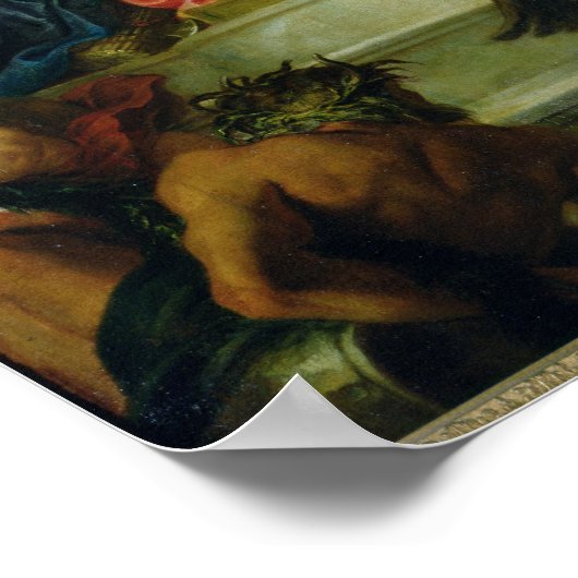 Louis XIV gekrönt von Glory, c.1686 Poster (Ecke)