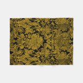 Louis XIV Golden Damask Fleecedecke (Vorderseite (Horizontal))