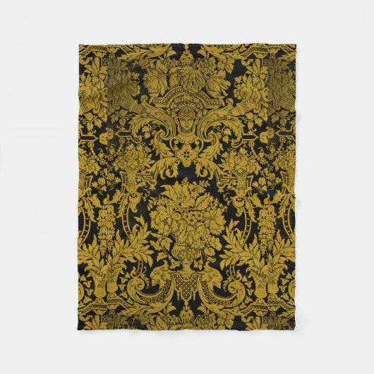Louis XIV Golden Damask Fleecedecke (Vorderseite)