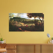 Louis XIV Jagen in Marly mit Blick Leinwanddruck (Insitu (Wohnzimmer))