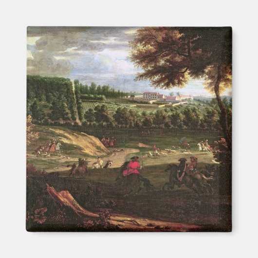 Louis XIV Jagen in Marly mit Blick Magnet (Vorne)