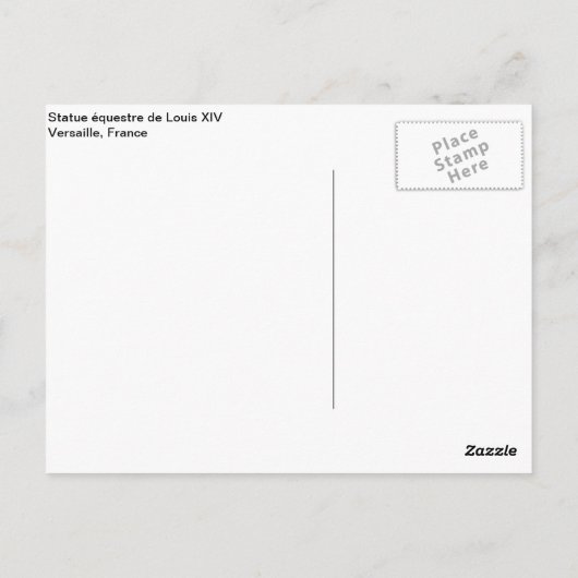 Louis XIV Postkarte (Rückseite)