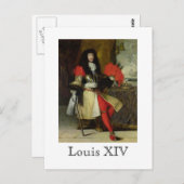Louis XIV Postkarte (Vorne/Hinten)