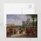Louis XIV widmet Puget's "Milo of Postkarte (Vorne/Hinten)