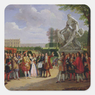 Louis XIV widmet Puget's "Milo of Quadratischer Aufkleber