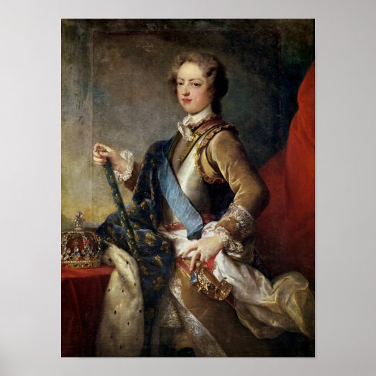 Louis XV 15 Jahre, nach 1725 Poster (Vorne)