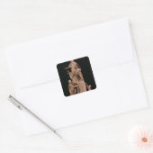 Louis XV als römischer Kaiser Quadratischer Aufkleber (Umschlag)