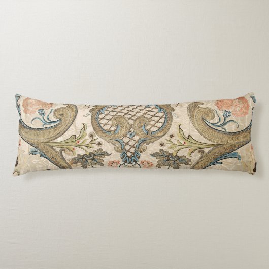 Louis XV Floral Body Pillow Seitenschläferkissen (Vorderseite)