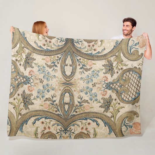 Louis XV Floral Fleece Blanket (Beispiel)